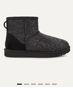 UGG Black mini Sparkle Short Shearling Boot 8